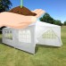 Yescom 20'x10' White Outdoor Wedding Party Patio  w/ Removable Side Wall Canopy Sun Shelter   